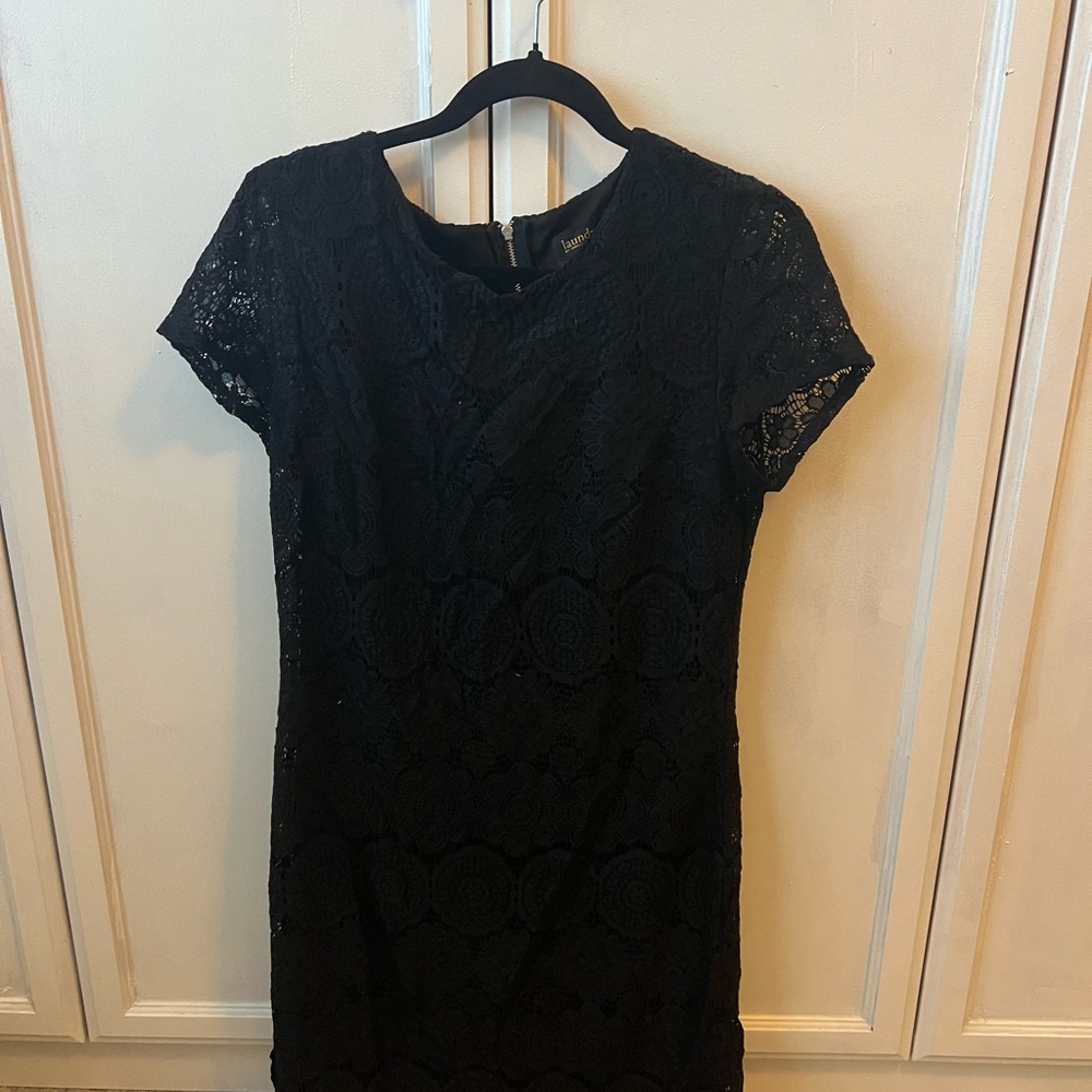 Laundry By Shelli Segal Black Lace Mini Dress